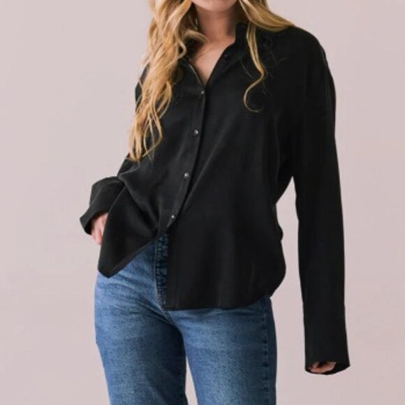 Prologue Black Long Sleeve Button Down - Picture 1 of 3